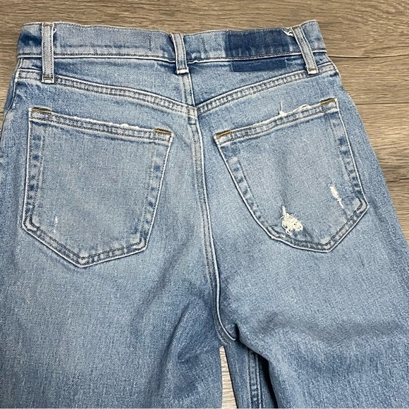 Abercrombie & Fitch Ultra High Rise Ankle Straight Jeans Distressed Sz 27 4L - Picture 6 of 15